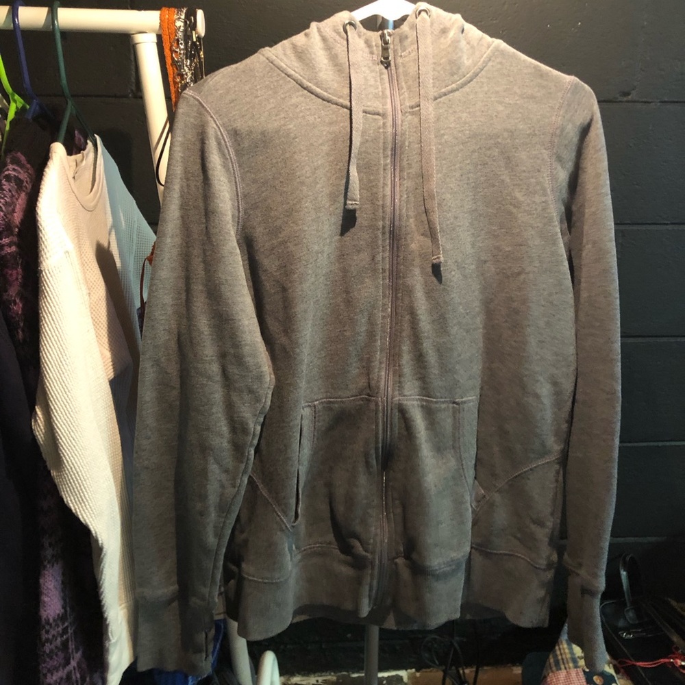 UNISEX CASUAL GRAY ZIPUP HOODIE